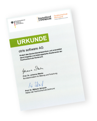 Urkunde - Deutschland Stipendium Urkunde - Deutschland Stipendium