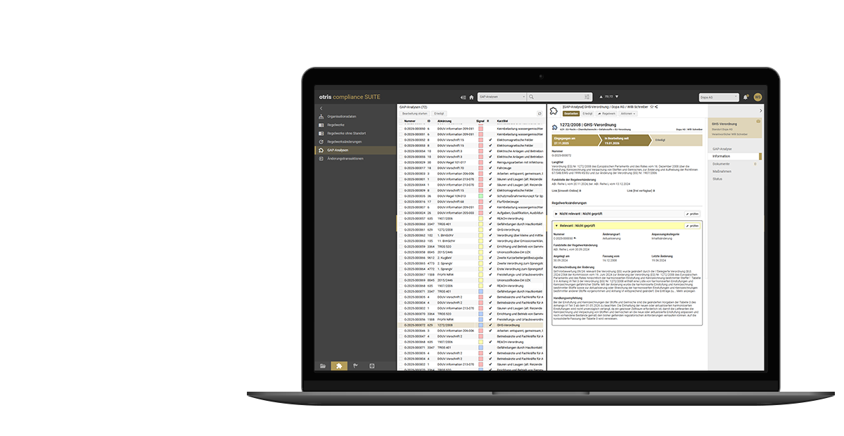Legal register software for your compliance management | otris