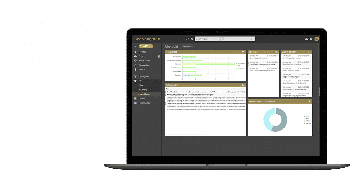 Reporting - otris Hinweisgebersystem Case Management