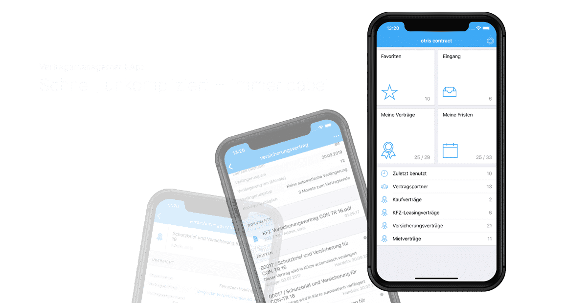 Mobiles Vertragsmanagement mit otris contract