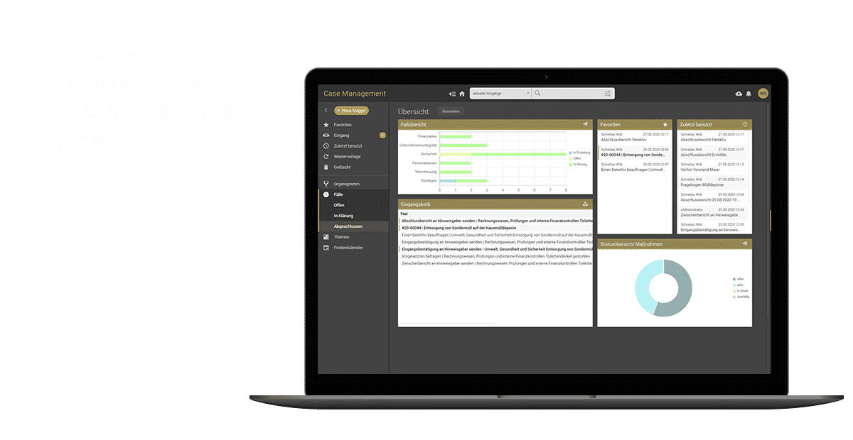 Reporting - otris Hinweisgebersystem Case Management